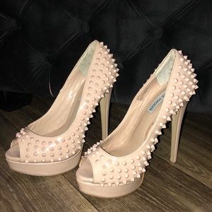 Nude spike Steve Madden heels